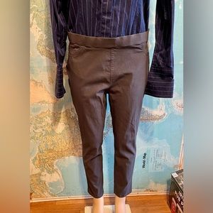 Zac & Rachel Millennium Stretch Pull On Pants in Dark Grey Women's Size Large